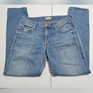 MOTHER Light Blue Skinny Not Skinny Blue Skies Tomorrow Jeans Denim